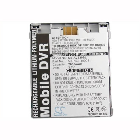 Battery For Archos Av500 Mobile Dvr 30gb, Av500 Mobile Dvr Series, Av530 Mobile Dvr 30gb 3.7v, 2600mah - 9.62wh Batteries for Electronics Cameron Sino Technology Limited (Suspended)   