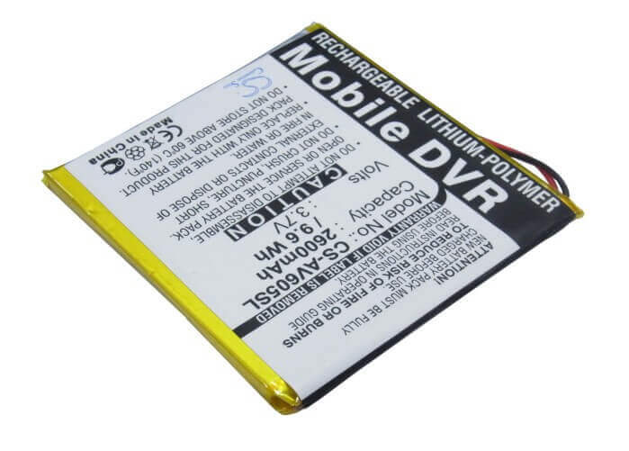 3.7V, Li-Polymer, 2600mAh, Media Player battery fits Archos, Av605 20gb, Av605 40gb, 9.62Wh Media Player Cameron Sino Technology Limited (Suspended)