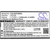 3.7V, Li-ion, 1200mAh, SmartPhone battery fits Archos, Acf28, F28, 4.44Wh Mobile, SmartPhone Cameron Sino Technology Limited (Suspended)