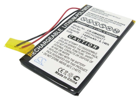 3.7V, Li-Polymer, 1400mAh, Media Player battery fits Archos, Archosbatt, Av402e, Gmini 400, 5.18Wh Media Player Cameron Sino Technology Limited