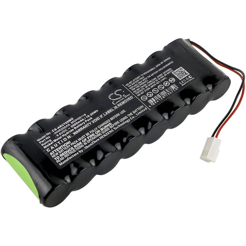 9.6V, Ni-MH, 2000mAh, Medical battery fits Arcomed Ag, Hhr200a9, Pompe A Perfusion Sp6000, Pompe A Perfusion Sp7000, 19.20Wh Medical Cameron Sino Technology Limited (Medical)