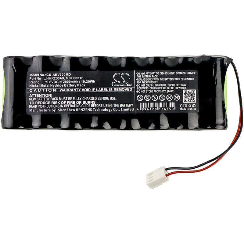 9.6V, Ni-MH, 2000mAh, Medical battery fits Arcomed Ag, Hhr200a9, Pompe A Perfusion Sp6000, Pompe A Perfusion Sp7000, 19.20Wh Medical Cameron Sino Technology Limited (Medical)