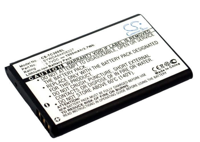 3.7V, Li-ion, 1000mAh, PDA battery fits Arcor, T-com, Sywda64408227, Pirelli Twintel Dp-l10, 3.7Wh PDA, Pocket PC Cameron Sino Technology Limited