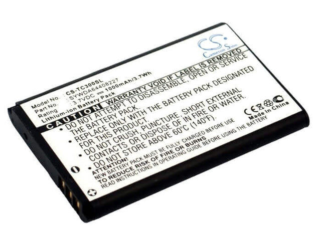 3.7V, Li-ion, 1000mAh, PDA battery fits Arcor, T-com, Sywda64408227, Pirelli Twintel Dp-l10, 3.7Wh PDA, Pocket PC Cameron Sino Technology Limited