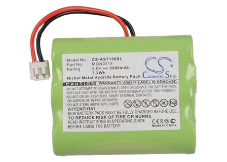 3.6V, Ni-MH, 2000mAh, Payment Terminal battery fits Ascom, Mgn0319, Eft20-r, Eft20-s, 7.2Wh Payment Terminal Cameron Sino Technology Limited