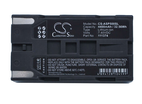 7.4V, Li-ion, 4400mAh, Equipment battery fits Ashtech, 111374, ProFlex 500, Proflex 800, 32.56Wh Equipment, Survey, Test Cameron Sino Technology Limited (Suspended)