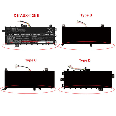 Notebook Battery For Asus, A412fa, A412ua, A412ub 7.6v, 4100mah - 31.16wh Notebook, Laptop Cameron Sino Technology Limited