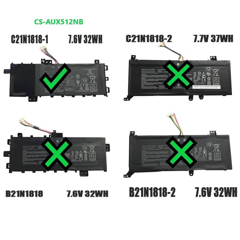 Notebook battery For Asus, Asus X712fa-gc102t, R564dk, V5000fa 7.6v, 4050mah - 30.78wh Notebook, Laptop Cameron Sino Technology Limited