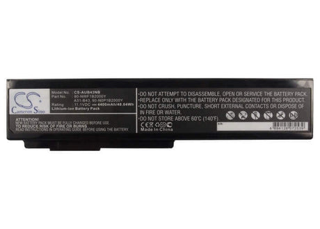 Battery For Asus B43, B43e, B43e-vo009x 11.1v, 4400mah - 48.84wh Notebook, Laptop Cameron Sino Technology Limited   