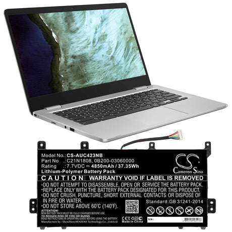 Battery For Asus, C423, C423na, C423na-0031an4200 7.7v, 4850mah - 37.35wh Notebook, Laptop Cameron Sino Technology Limited   