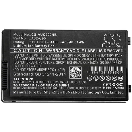 Battery For Asus, C90, C90a, C90p 11.1v, 4400mah - 48.84wh Batteries for Electronics Cameron Sino Technology Limited (Suspended)   