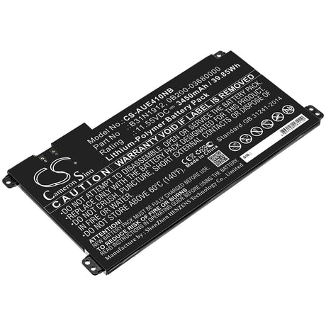 Notebook battery For Asus, E410, E410ma 11.55v, 3450mah - 39.85wh Notebook, Laptop Cameron Sino Technology Limited