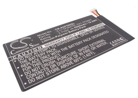 3.7V, Li-Polymer, 5000mAh, Tablet battery fits Asus, C11-tf500cd, Ee Pad Tf500, Tf500d, 18.50Wh Tablet Cameron Sino Technology Limited