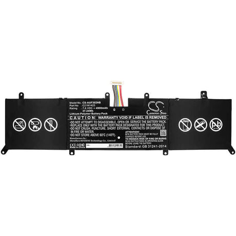 Battery For Asus, F302la, F302la-fn066h, F302la-fn067h 7.6v, 4900mah - 37.24wh Notebook, Laptop Cameron Sino Technology Limited   