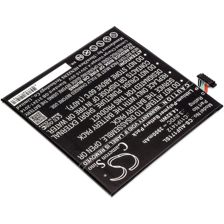 3.8V, Li-Polymer, 3900mAh, Tablet battery fits Asus, 0b200-01260000, Fe170cg, Fe175cg, 14.82Wh Tablet Cameron Sino Technology Limited