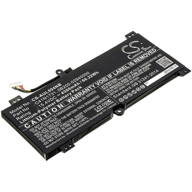 Notebook Battery For Asus, G515gv, G515gw, G715gv 15.4v, 4300mah - 66.22wh Notebook, Laptop Cameron Sino Technology Limited