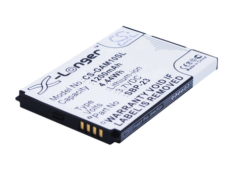 3.7V, Li-ion, 1200mAh, SmartPhone battery fits Garmin-asus, Asus, 361-00048-00, A10, M10, 4.44Wh Mobile, SmartPhone Cameron Sino Technology Limited (Smartphone)