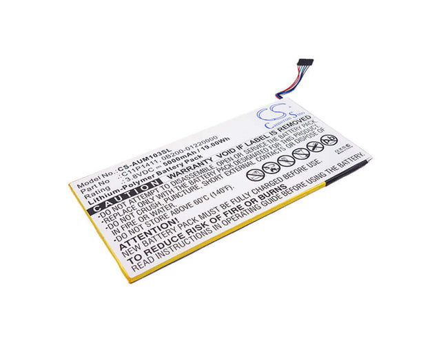 3.8V, Li-Polymer, 5000mAh, Tablet battery fits Asus, 0b200-01220000, K01e, Me0310k 1b, 19.00Wh Tablet Cameron Sino Technology Limited