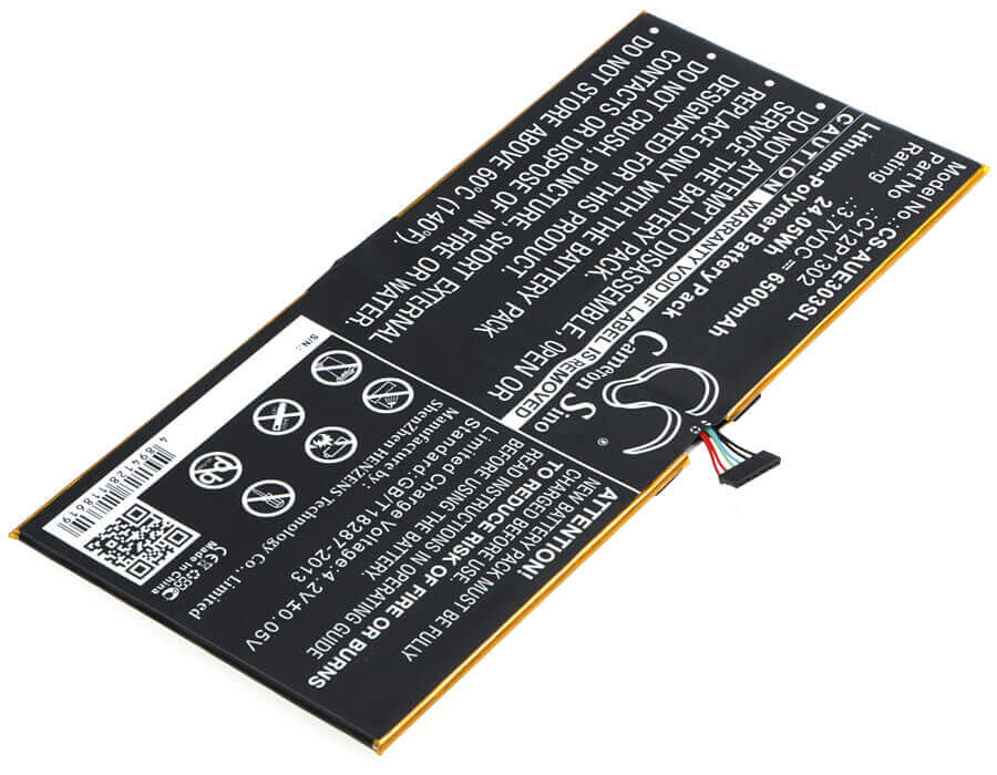 Battery For Asus, Memo Pad 10 Me302c, Memo Pad 10 Me302kl 3.7v, 6500mah - 24.05wh Batteries for Electronics Cameron Sino Technology Limited (Suspended)   