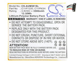 3.8V, Li-Polymer, 3500mAh, Tablet battery fits Asus, C11p1330, Ast21, Me181c, 13.30Wh Tablet Cameron Sino Technology Limited