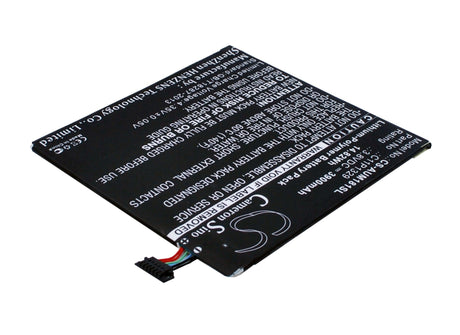 3.8V, Li-Polymer, 3900mAh, Tablet battery fits Asus, 0b200-01020000, Ast21, Fonepad 8 (fe380c), 14.82Wh Tablet Cameron Sino Technology Limited