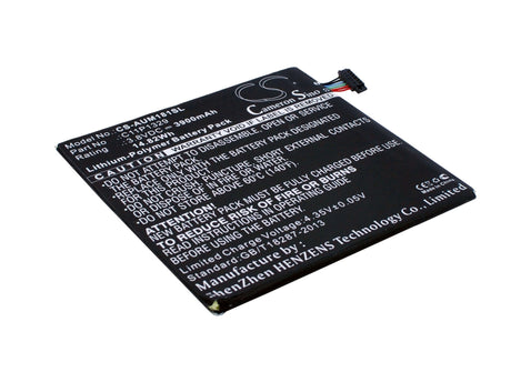 3.8V, Li-Polymer, 3900mAh, Tablet battery fits Asus, 0b200-01020000, Ast21, Fonepad 8 (fe380c), 14.82Wh Tablet Cameron Sino Technology Limited