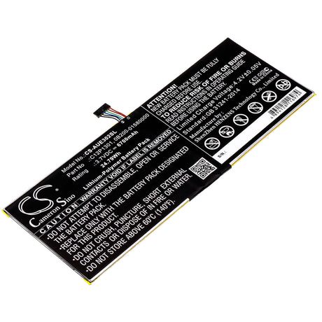 3.7V, Li-Polymer, 6700mAh, Tablet battery fits Asus, 0b200-01580000, K00a, Me302c, 24.79Wh Tablet Cameron Sino Technology Limited
