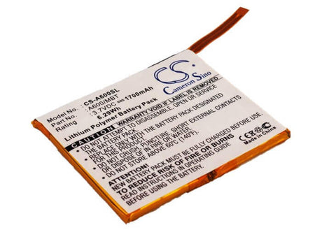 Battery For Asus Mypal A600, Mypal A600u 3.7v, 1700mah - 6.29wh Batteries for Electronics Cameron Sino Technology Limited (Suspended)