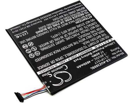 3.85V, Li-Polymer, 4650mAh, Tablet battery fits Asus, 0b200-01580200, Pad Zenpad Zenpad 10 Z0310m, Pad Zenpad Zenpad 10 Z300m, 17.90Wh Tablet Cameron Sino Technology Limited