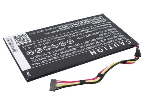 3.8V, Li-Polymer, 5100mAh, Tablet battery fits Asus, C11-p03, Padfone 2 (a68) Tablet, Padfone 2 Tablet, 18.87Wh Tablet Cameron Sino Technology Limited