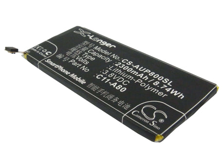 3.8V, Li-Polymer, 2300mAh, SmartPhone battery fits Asus, C11-a80, A80, A80c, 8.74Wh Mobile, SmartPhone Cameron Sino Technology Limited (Smartphone)