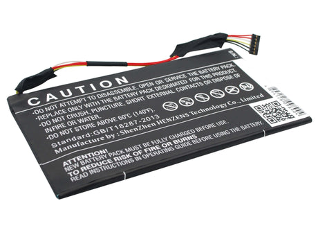 3.75V, Li-Polymer, 5050mAh, Tablet battery fits Asus, C11-p05, Padfone Infinity A80 10.1, Padfone Infinity A80 Tablet, 18.94Wh Tablet Cameron Sino Technology Limited