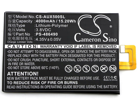 3.8V, Li-Polymer, 4000mAh, SmartPhone battery fits Asus, Ps-486490, Pegasus X005, 15.2Wh Mobile, SmartPhone Cameron Sino Technology Limited (Smartphone)
