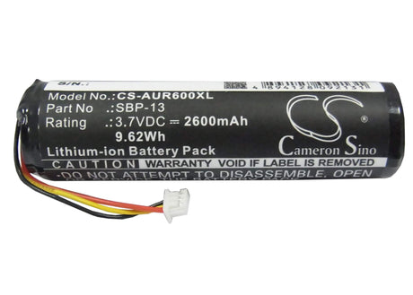 3.7V, Li-ion, 2600mAh, GPS battery fits Asus, 07g016un1865, R600, 9.62Wh GPS, Navigator Cameron Sino Technology Limited