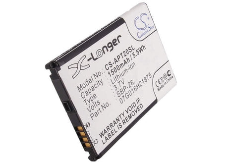 3.7V, Li-ion, 1500mAh, SmartPhone battery fits Asus, 07g016h21875, T20, 5.55Wh Mobile, SmartPhone Cameron Sino Technology Limited (Smartphone)