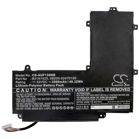 Battery For Asus, Tp203mah, Tp203mah-1e, Tp203mah-1g 11.52v, 3500mah - 40.32wh Notebook, Laptop Cameron Sino Technology Limited   