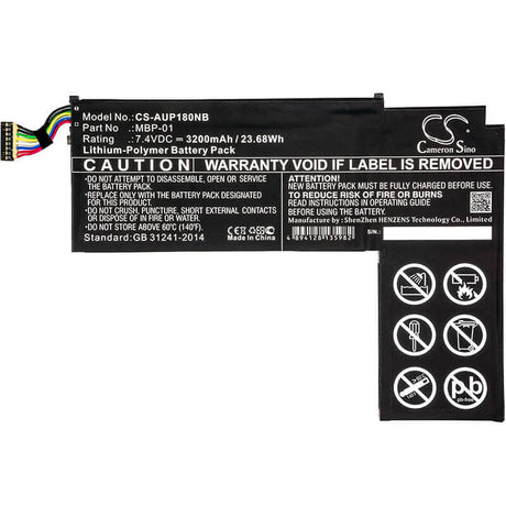 Battery For Asus Transformer Aio P1801, P1801-b037k 7.4v, 3200mah - 23.68wh Notebook, Laptop Cameron Sino Technology Limited (Suspended)