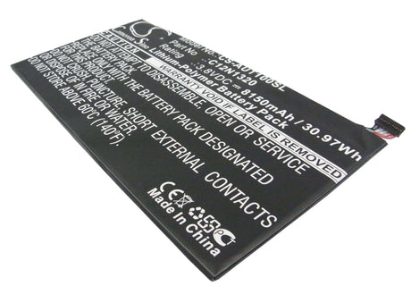 3.8V, Li-Polymer, 8150mAh, Tablet battery fits Asus, 0b200-00720100, T100, T100t, 30.97Wh Tablet Cameron Sino Technology Limited