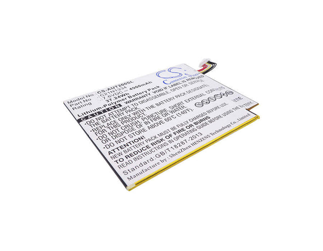 7.6V, Li-Polymer, 4900mAh, Tablet battery fits Asus, 0b200-00870000, T200ta-1a, T200ta-1k, 37.24Wh Tablet Cameron Sino Technology Limited