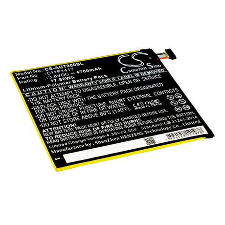 3.8V, Li-Polymer, 4700mAh, Tablet battery fits Asus, 0b200-01290000, Ansformer Book T90 Chi, Transformer Book T90, 17.86Wh Tablet Cameron Sino Technology Limited