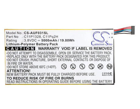 3.8V, Li-Polymer, 5000mAh, Tablet battery fits Asus, 0b200-00980000m, K010, Pad Transformer Pad Tf103cg, 19.00Wh Tablet Cameron Sino Technology Limited