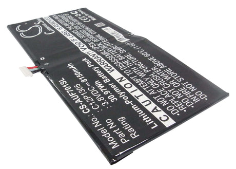 3.8V, Li-Polymer, 8150mAh, Tablet battery fits Asus, C12p1305, K00c, Tf701t, 30.97Wh Tablet Cameron Sino Technology Limited