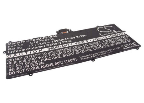 3.7V, Li-Polymer, 7900mAh, Tablet battery fits Asus, C12-tf810c, Tf810, Tf810c, 29.23Wh Tablet Cameron Sino Technology Limited