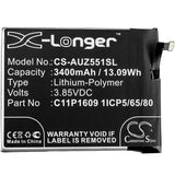 3.85V, Li-Polymer, 3400mAh, SmartPhone battery fits Asus, C11p1609 1icp5/65/80, X00dda, Z00dda, 13.09Wh Mobile, SmartPhone Cameron Sino Technology Limited (Smartphone)