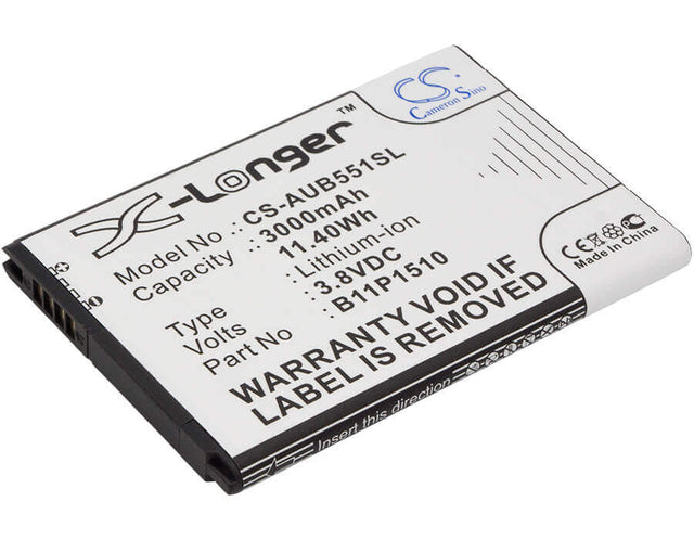 3.8V, Li-ion, 3000mAh, SmartPhone battery fits Asus, B11bj9c, X013db, Zenfone Go Tv, 11.4Wh Mobile, SmartPhone Cameron Sino Technology Limited (Smartphone)