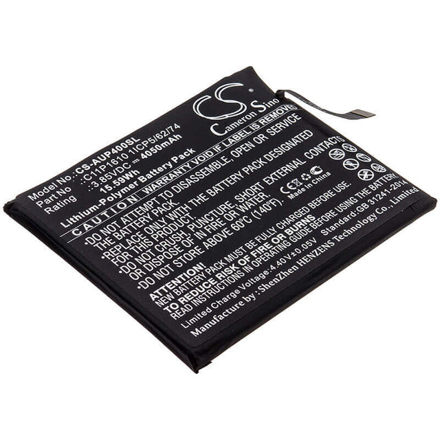 3.85V, Li-Polymer, 4050mAh, SmartPhone battery fits Asus, C11p1610 1icp5/62/74, Zb500tl, Zenfone Pegasus 4a, 15.59Wh Mobile, SmartPhone Cameron Sino Technology Limited (Smartphone)