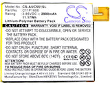 3.85V, Li-Polymer, 2900mAh, SmartPhone battery fits Asus, 0b200-02250000, Zc551kl, Zenfone 3 Laser, 11.17Wh Mobile, SmartPhone Cameron Sino Technology Limited (Smartphone)