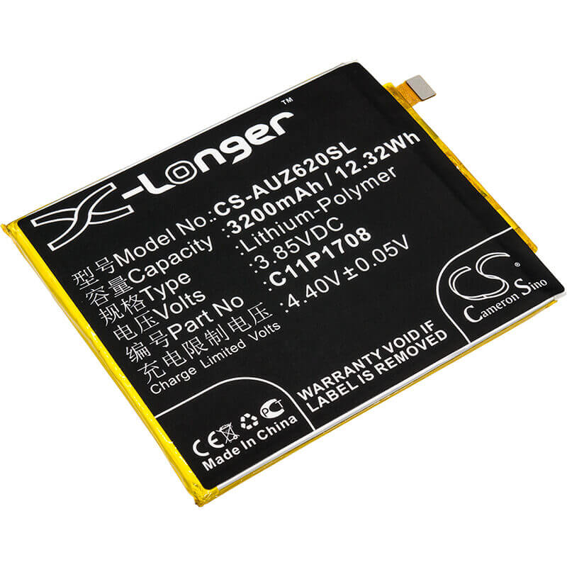 3.85V, Li-Polymer, 3200mAh, SmartPhone battery fits Asus, 0b200-02890100, Ze620kl, Zenfone 5 2018, 12.32Wh Mobile, SmartPhone Cameron Sino Technology Limited (Smartphone)