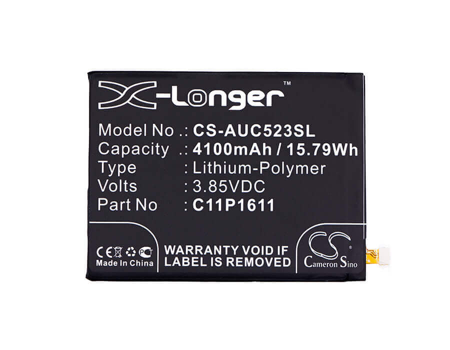 3.85V, Li-Polymer, 4100mAh, SmartPhone battery fits Asus, 0b200-02300000, Zc520tl, Zenfone 3 Max 5.2, 15.79Wh Mobile, SmartPhone Cameron Sino Technology Limited (Smartphone)