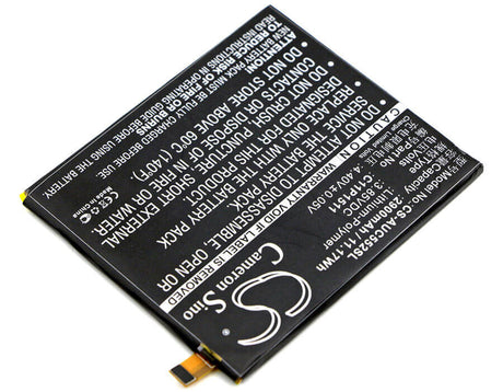 3.85V, Li-Polymer, 2900mAh, SmartPhone battery fits Asus, 0b200-02000500, Zd552kl, Ze552kl, 11.17Wh Mobile, SmartPhone Cameron Sino Technology Limited (Smartphone)